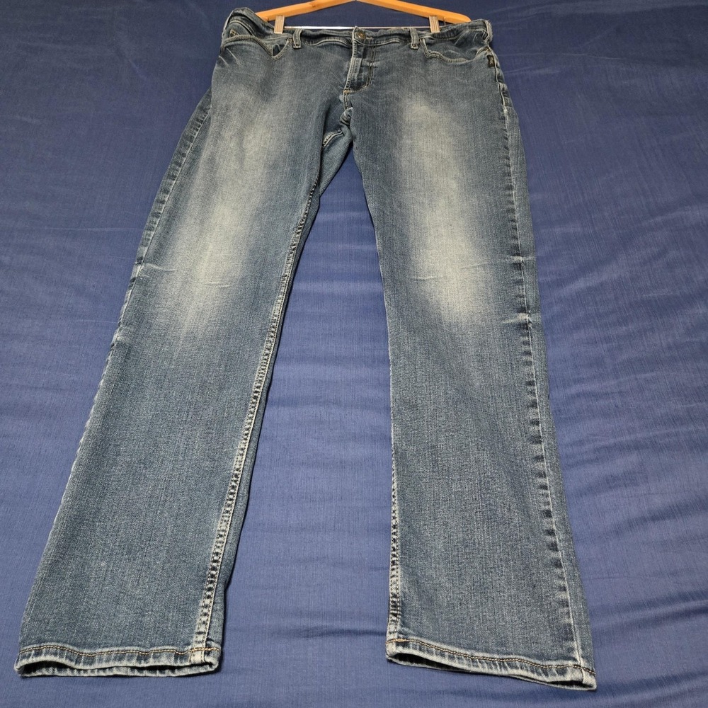 Silver Jeans Co. Jeans Mens 42x34 TALL‎  Eddie Relaxed Straight Denim Stretch